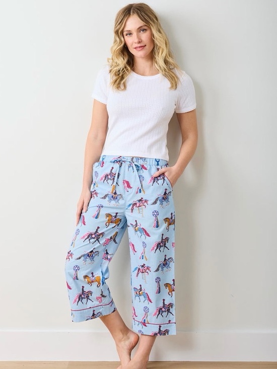 Printfresh Other - Printfresh 100% Organic Cotton Horse Show Pajama Pants Size XL Comfy Equestrian